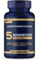 5 Magnesios Quelato Malato Taurato - 60 Capsulas Muwiz